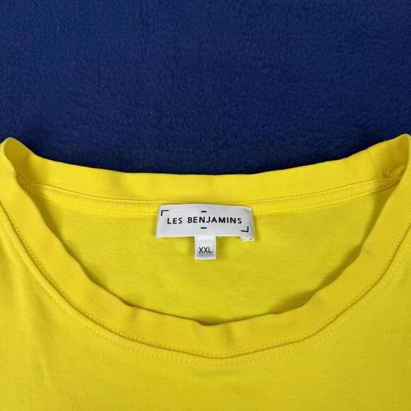 Les Benjamins Yellow Graphic T Shirt Clean Your Soul Cotton Oversized Men Sz XXL - Picture 3 of 9